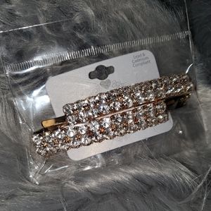 Gold And Crystal Hair Pins